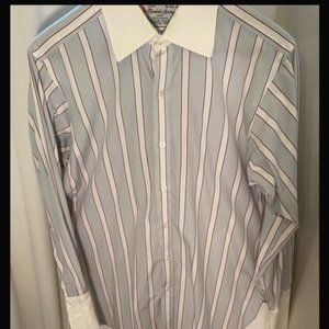 Turnbull & Asser Dress Shirt French Cuff Mens Size 16/41